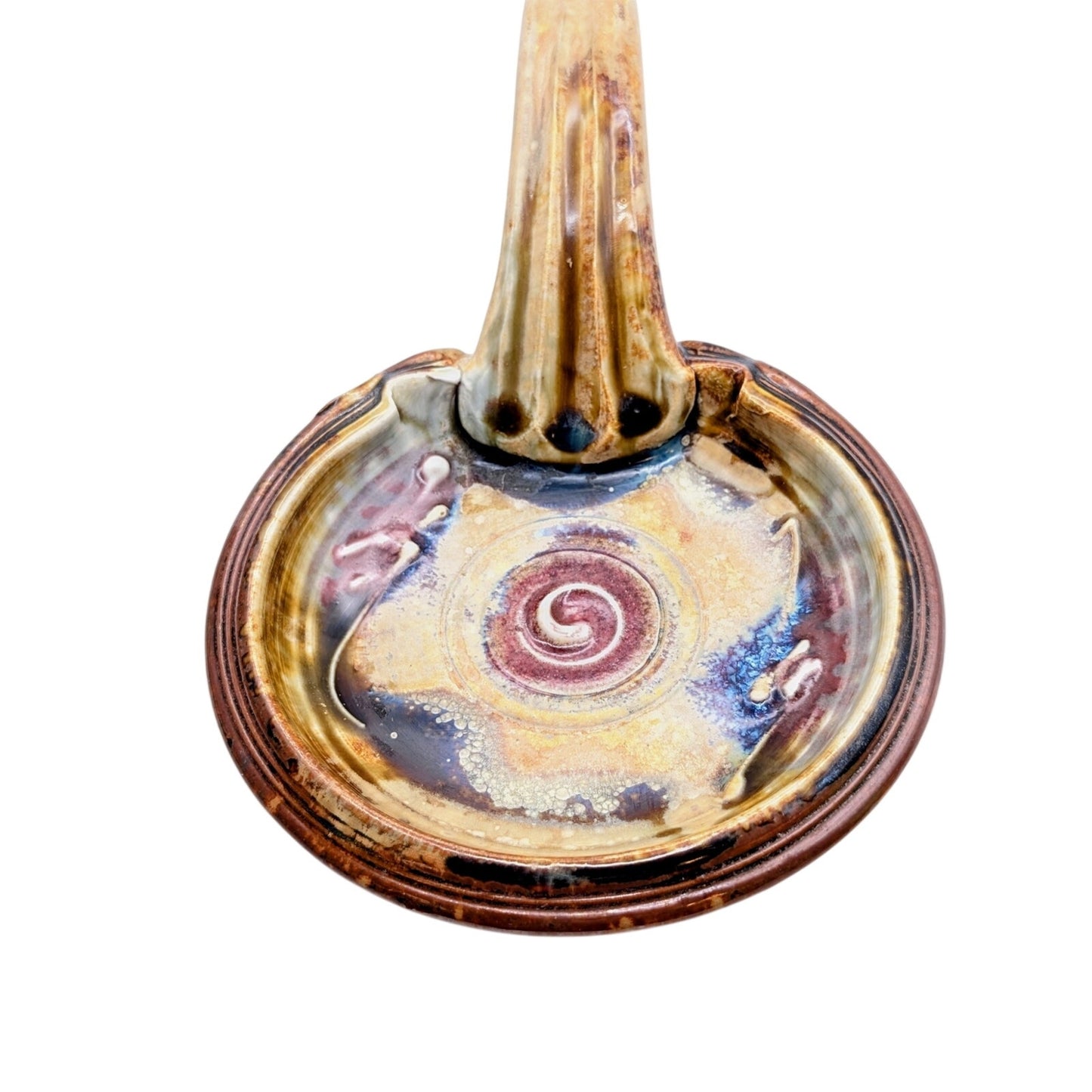 Signed Geoffrey Lloyd Fine Handmade Pottery Spoon Rest