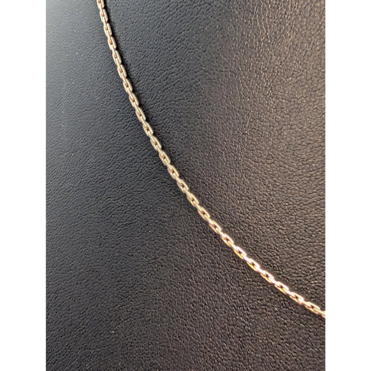 Vintage Signed Napier Sterling Lt Gold Wash Rectangle Chain Link 18" Necklace