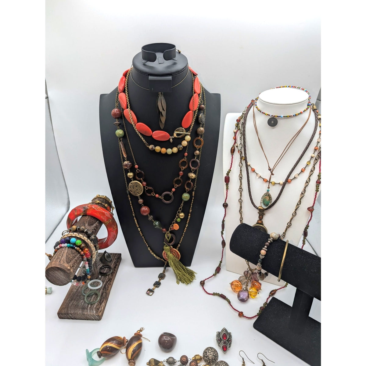 Reseller's Delight 46 Piece Boho Vintage to Modern Costume Jewelry Lot