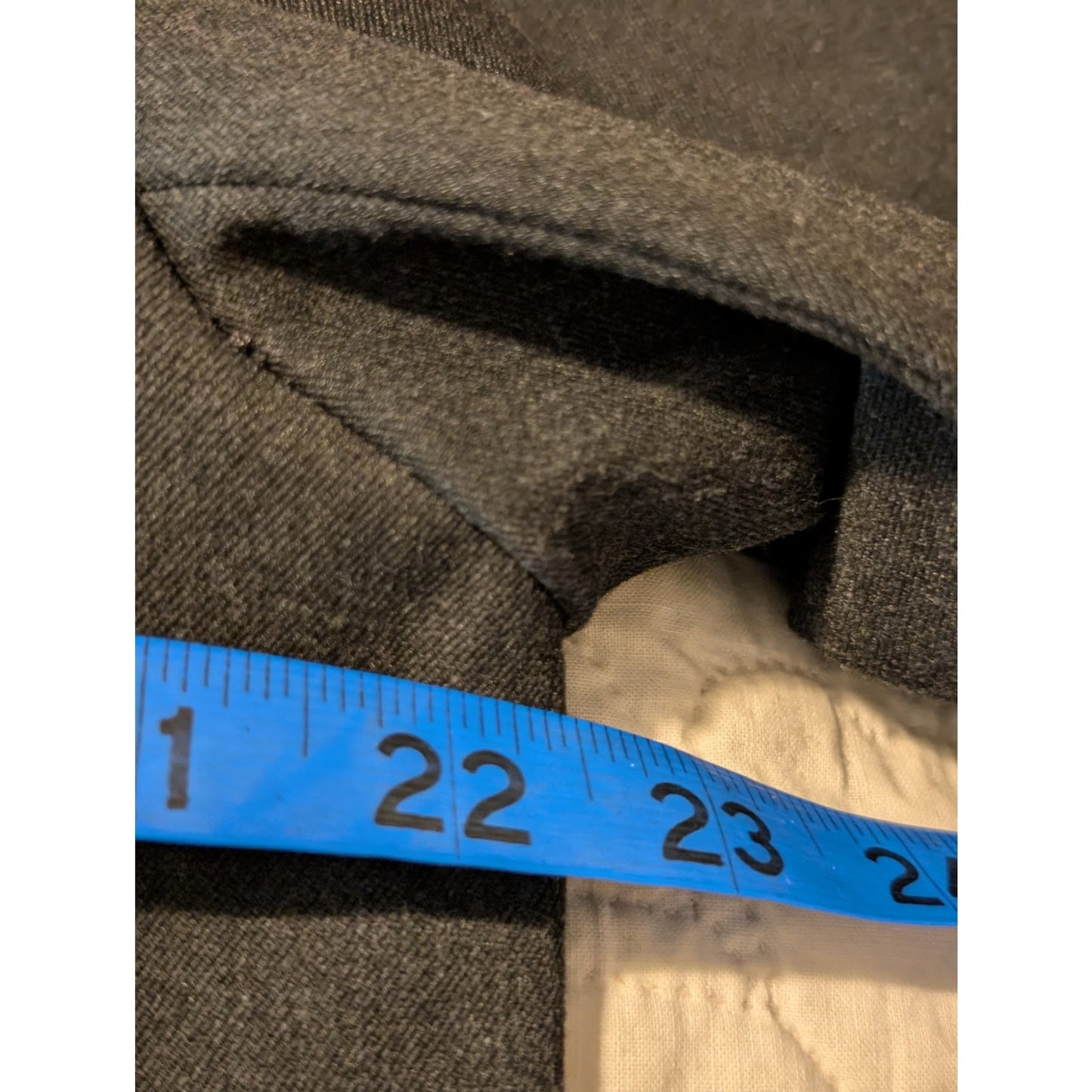 VTG Talbots Gray Stretch Wool Full Zip Front Unlined Jacket Womens Plus Size 12W