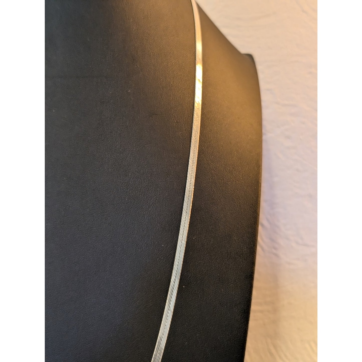 Vintage 925 Italy Sterling Silver 30" Long 4mm Herringbone Chain