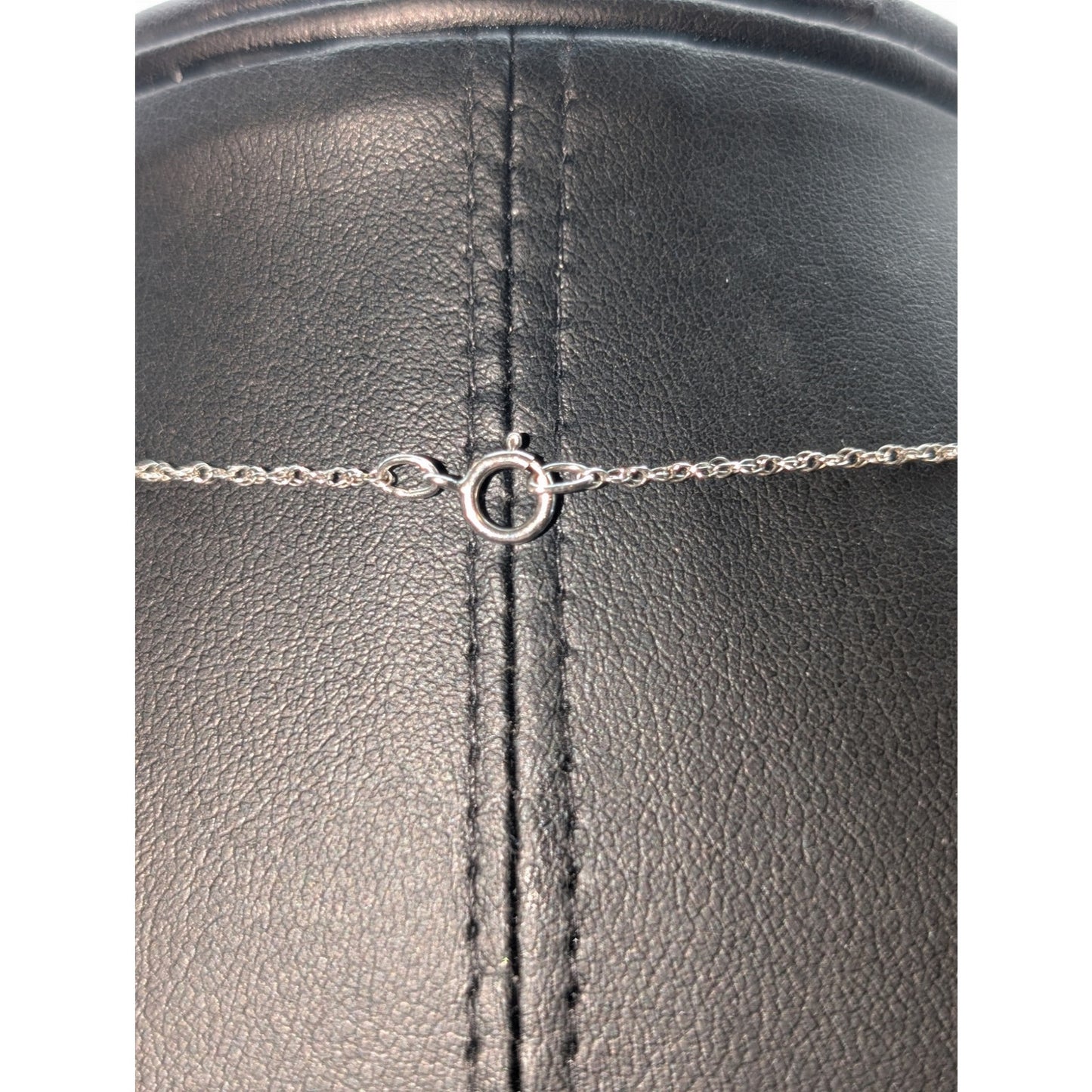 Vintage 925 Sterling Silver Filigree Circle Pendant 18" Chain Necklace