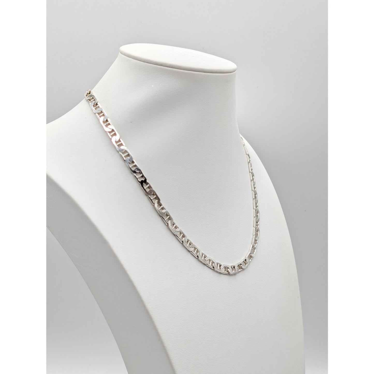 925 Italy Sterling Silver Mariner's Link 18" Chain Necklace