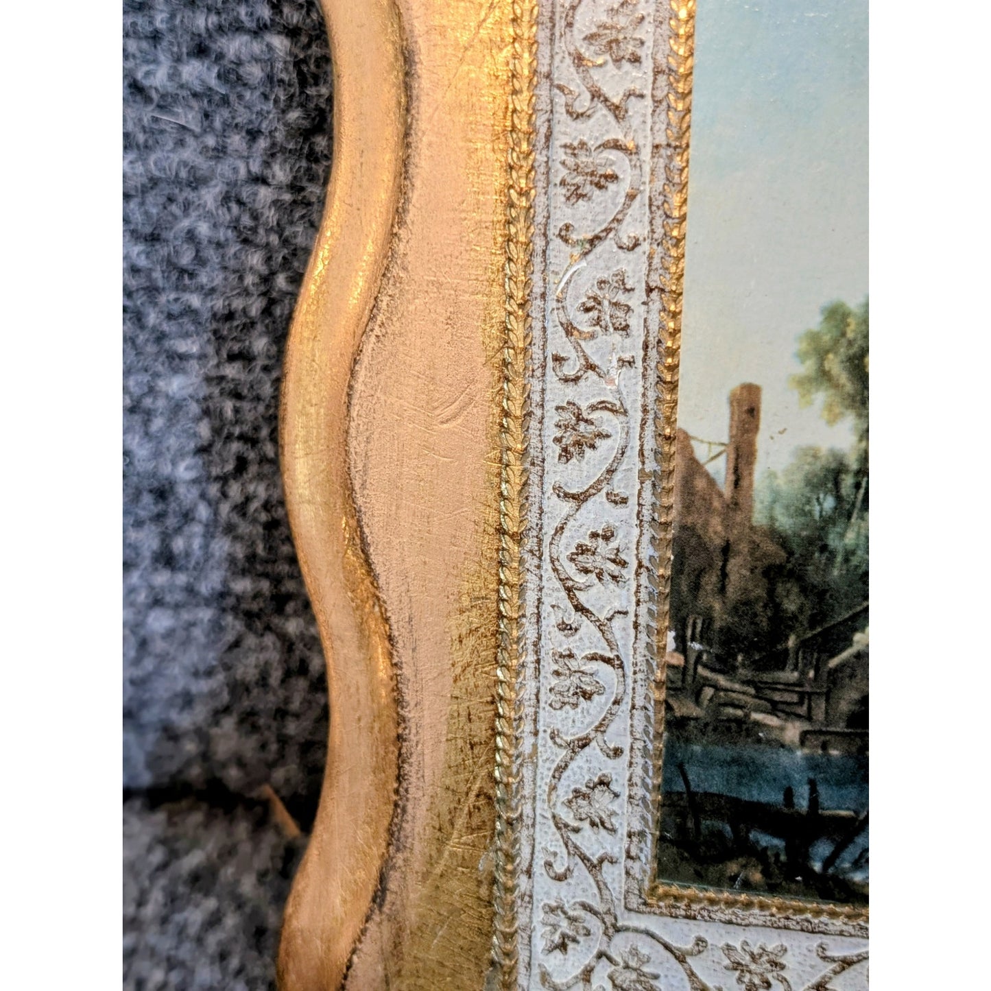 VTG 'The Bridge' by Francois Boucher Copy of Original Painting in Louvre