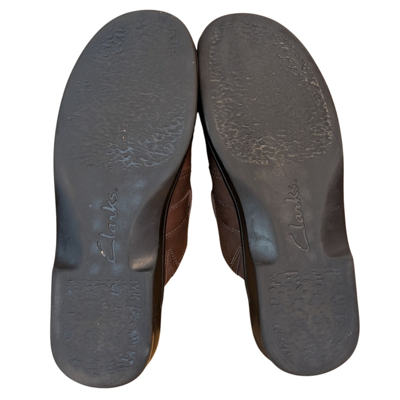 CLARKS Collection Women's Patty Keren Dark Brown Leather Mules Size 8