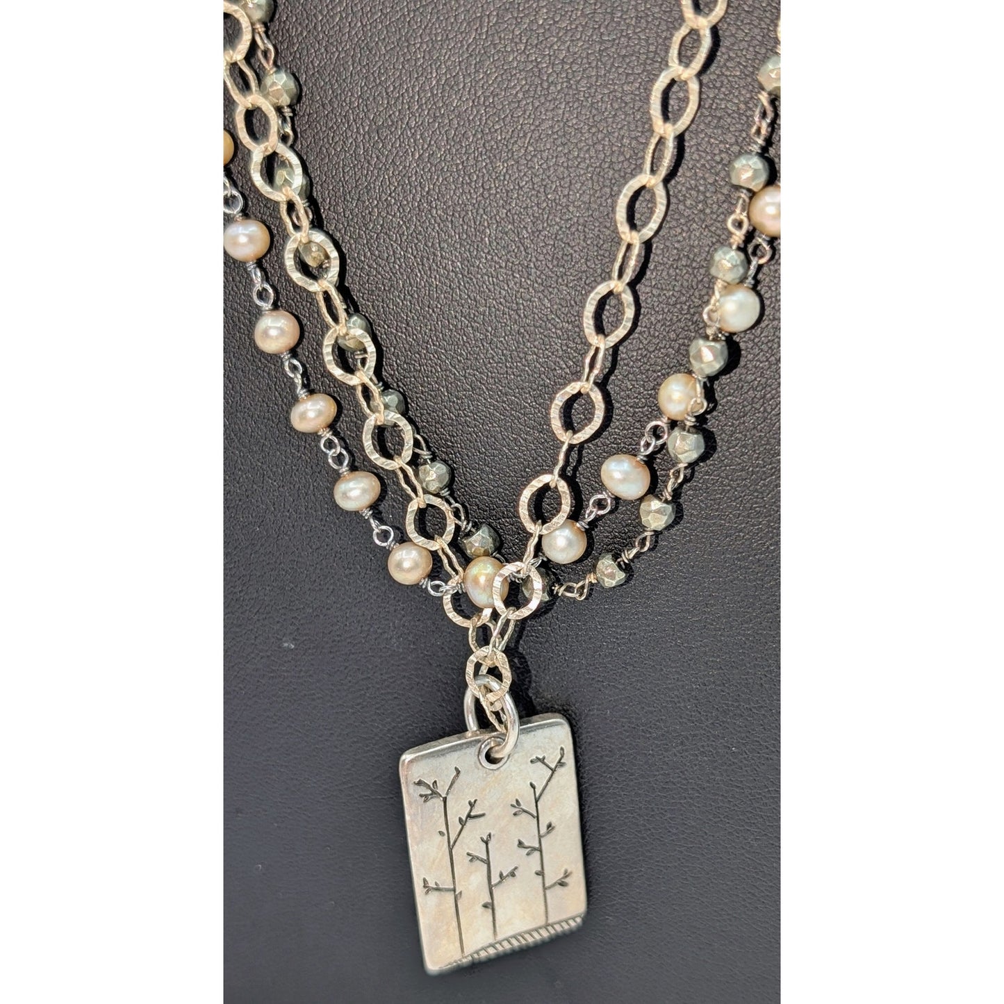 925 Sterling 'For Everything There is a Season' Long Layered 30" Chain Necklace