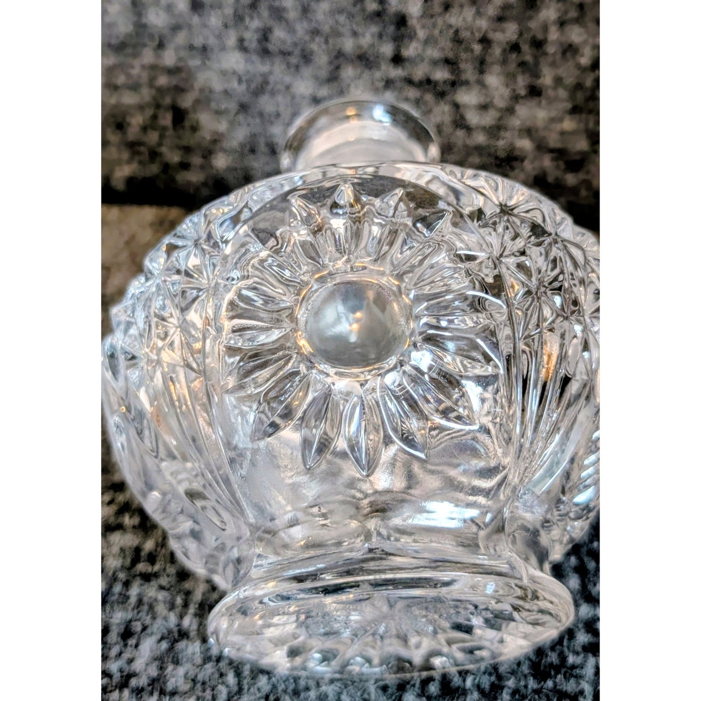 Vintage Hofbauer Byrdes Collection Crystal Bird Perfume Bottle W/ Dauber Topper