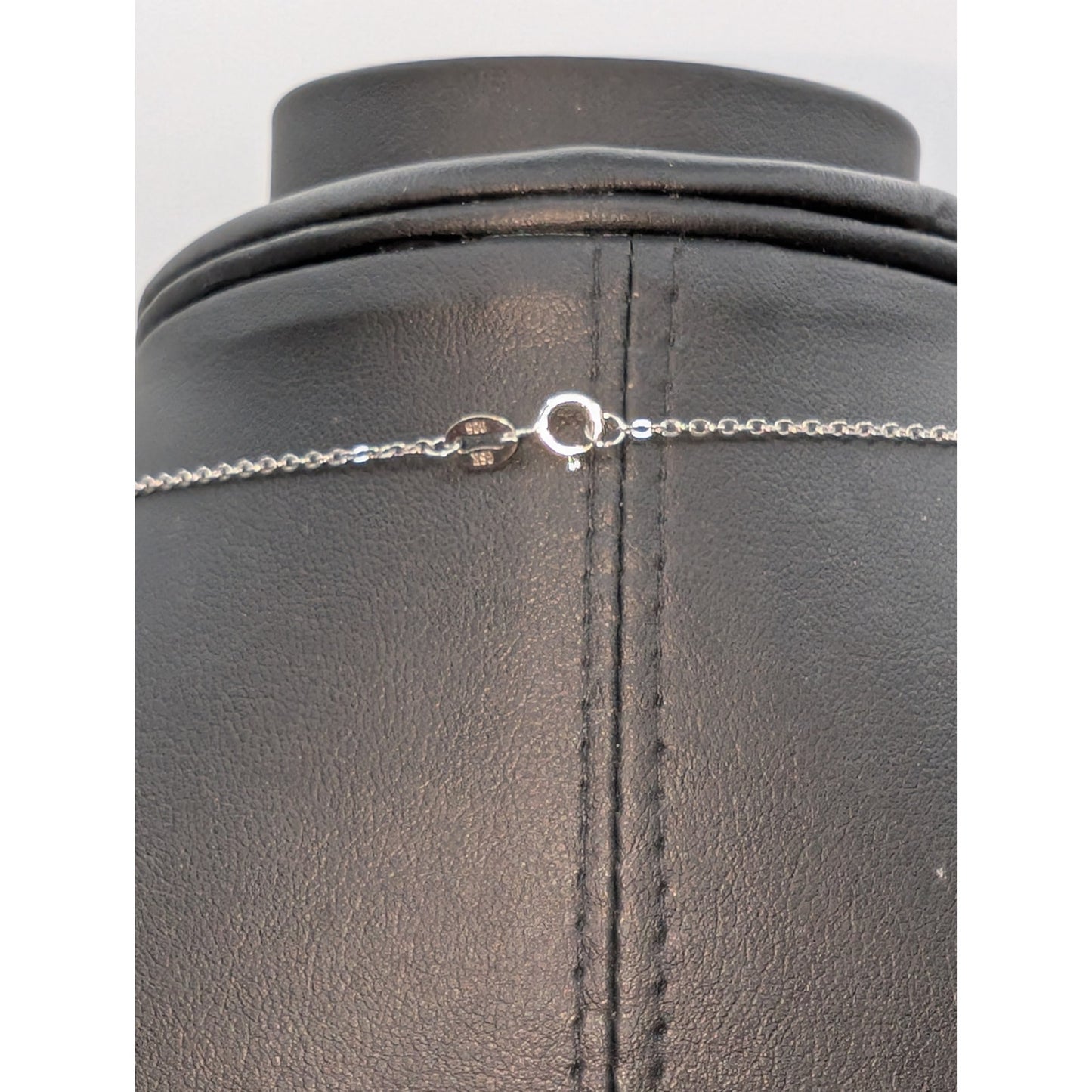 1/10 CT T.W. Diamond 'Mom' Heart 925 Sterling Silver Pendant 18" Chain Necklace