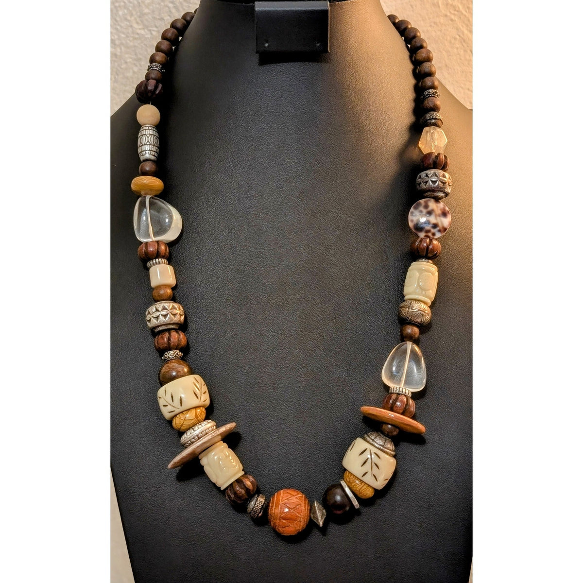 Coldwater Creek Tribal Chunky Mixed Bead Necklace