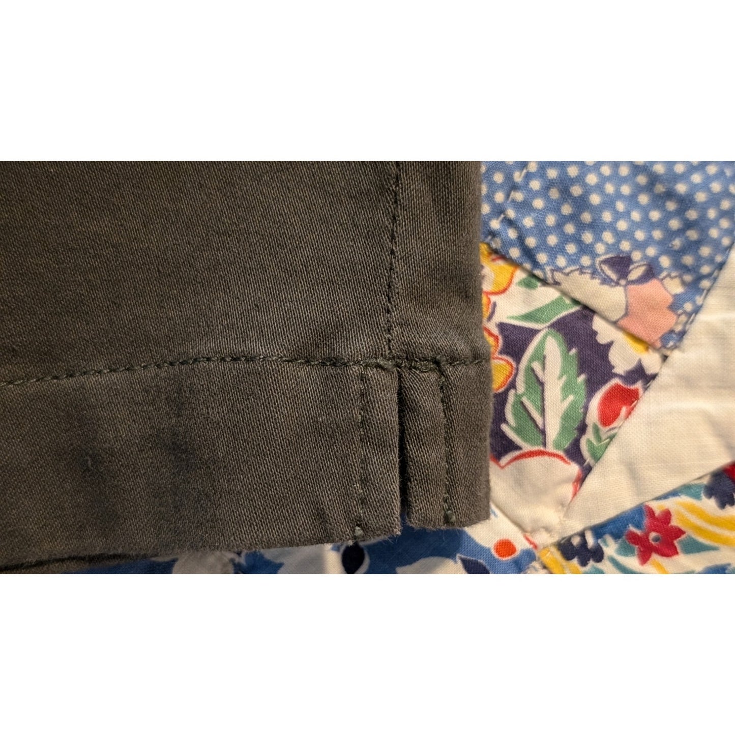 Gloria Vanderbilt Loden Side Zip No Waistband Flat Front Pedal Pusher Pant Sz 14