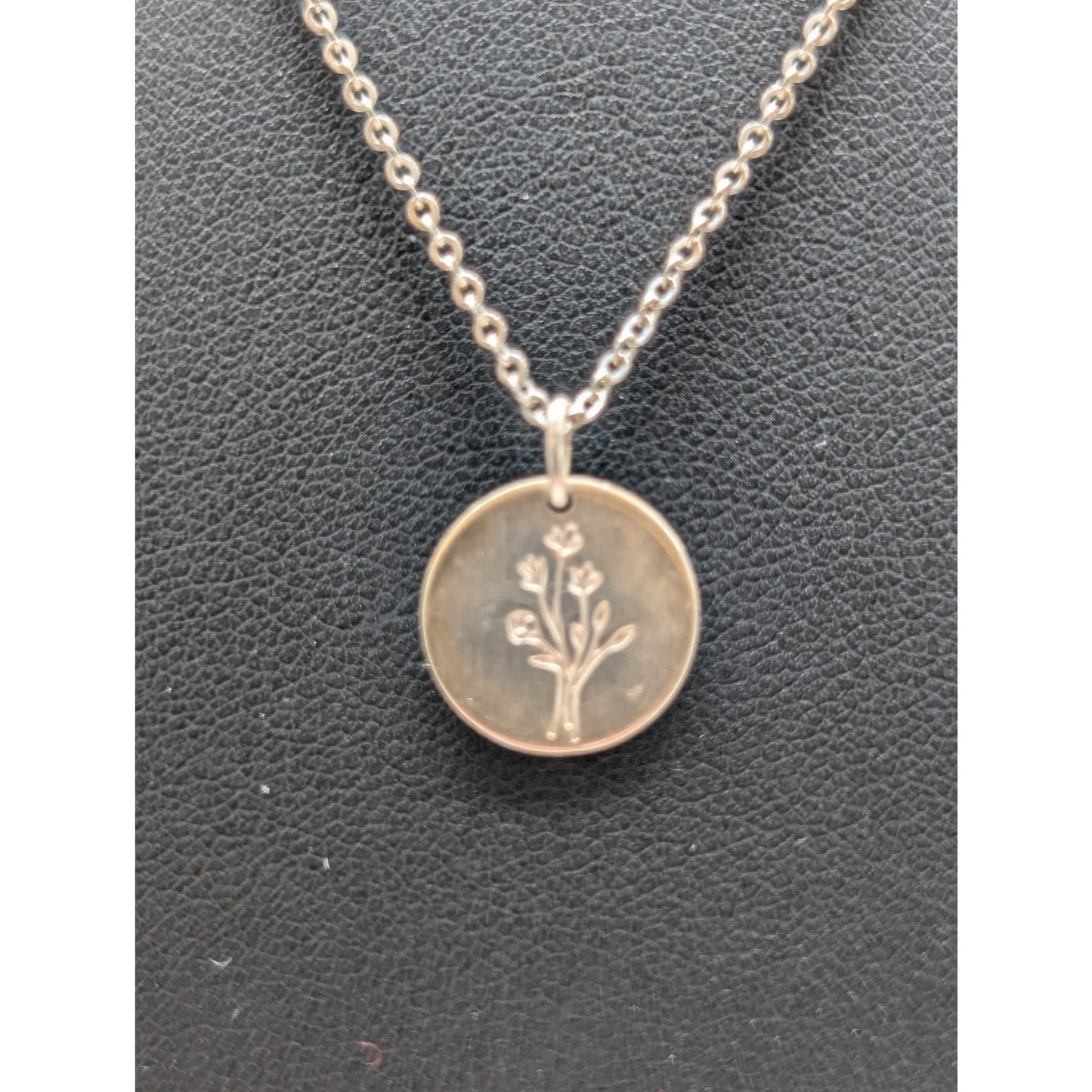 925 Sterling Silver Wildflower Pendant 18"-20" Chain Necklace