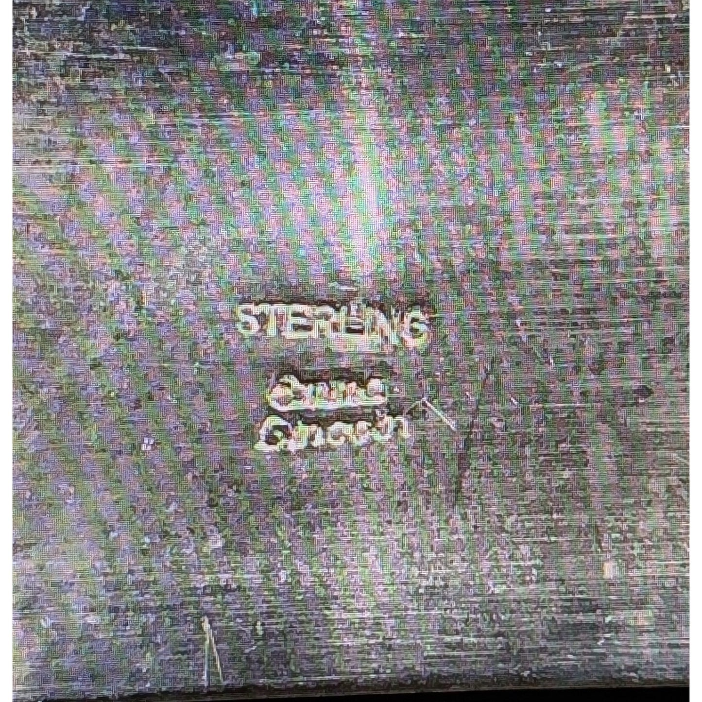 Emma Lincoln Signed 925 Sterling Silver Ridged Cuff 1-1/16" Wide Bracelet