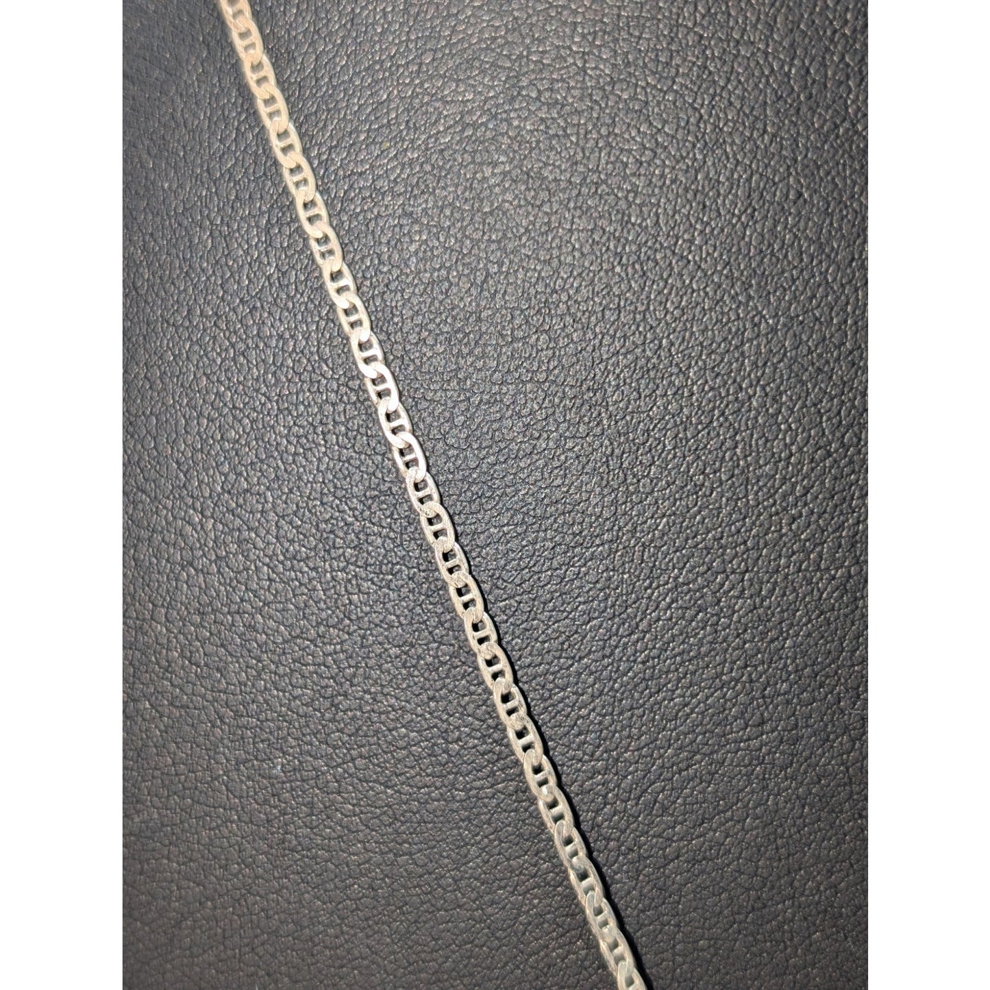Sterling Silver Marcasite Art Deco Cross on 925 Sterling 21.5" Chain Necklace