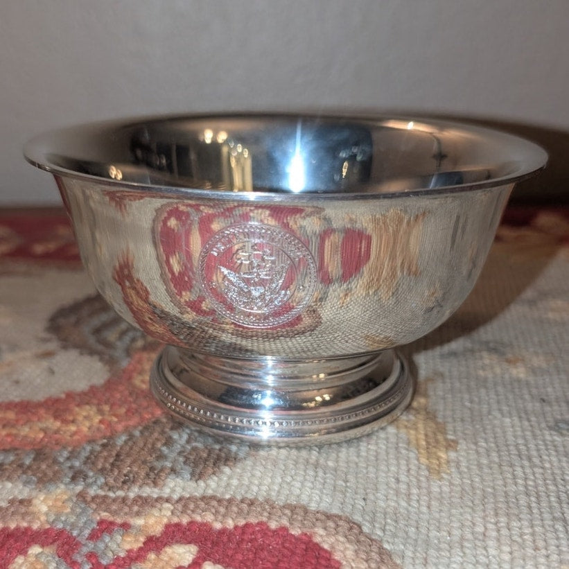 Salisbury Pewter Revere Bowl Images of America United States Navy Engraved