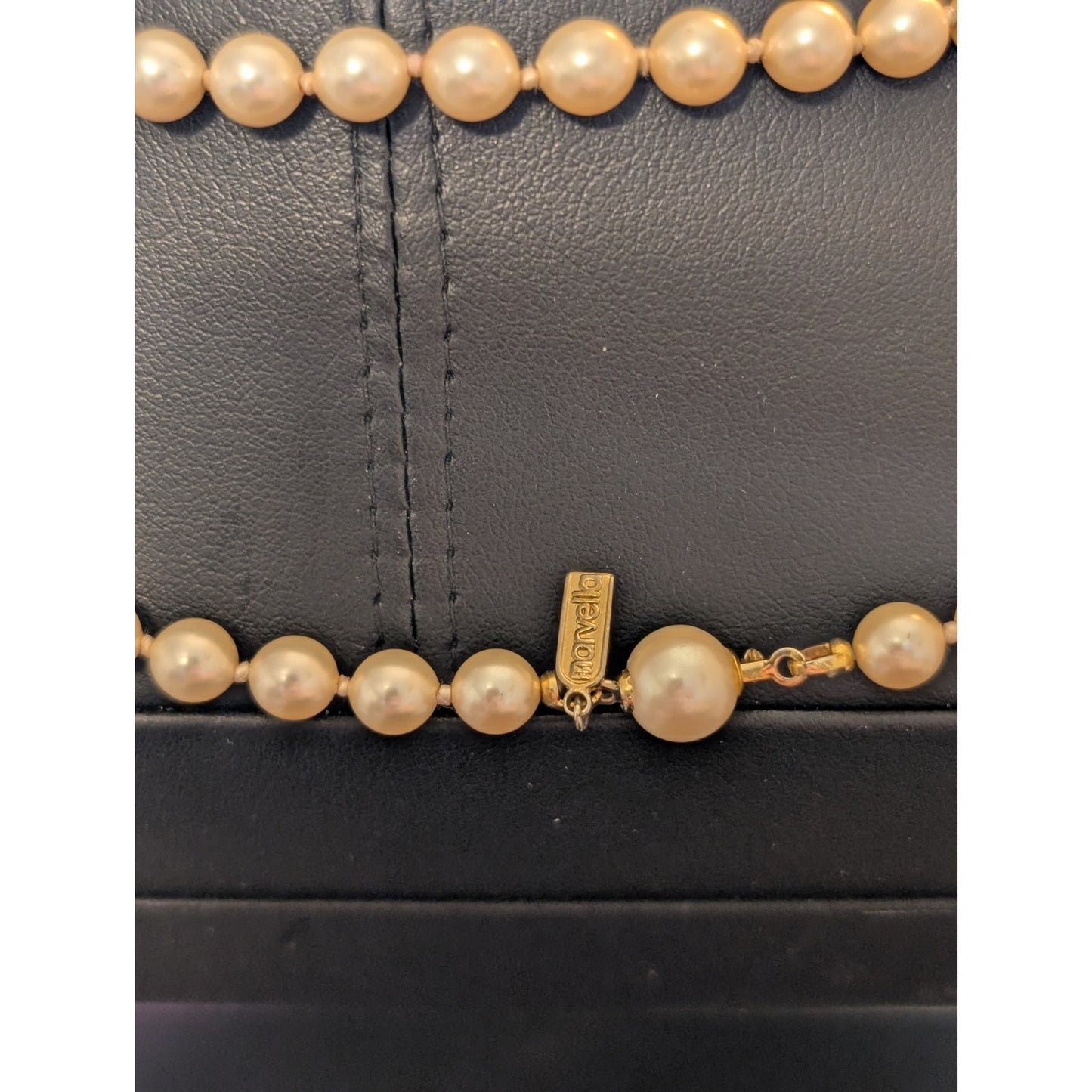 Vintage Marvella 5mm 34" Single Strand Faux Pearl Necklace