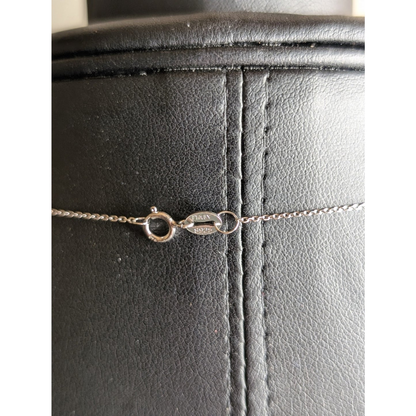 925 Sterling Silver Pave CZ Floating Heart Pendant 18" Necklace