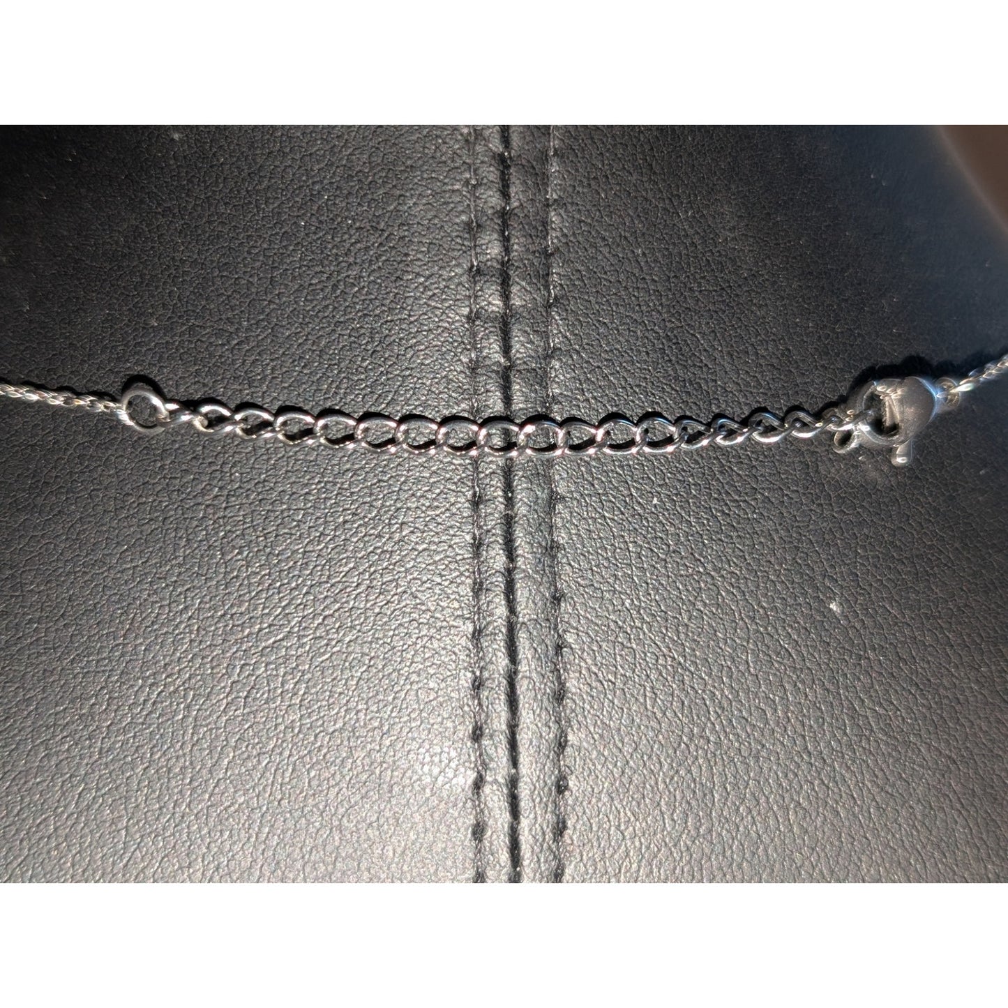 JCM Stainless Steel Double Strand Stars & Moon Two Tone Pendants Chain Necklace