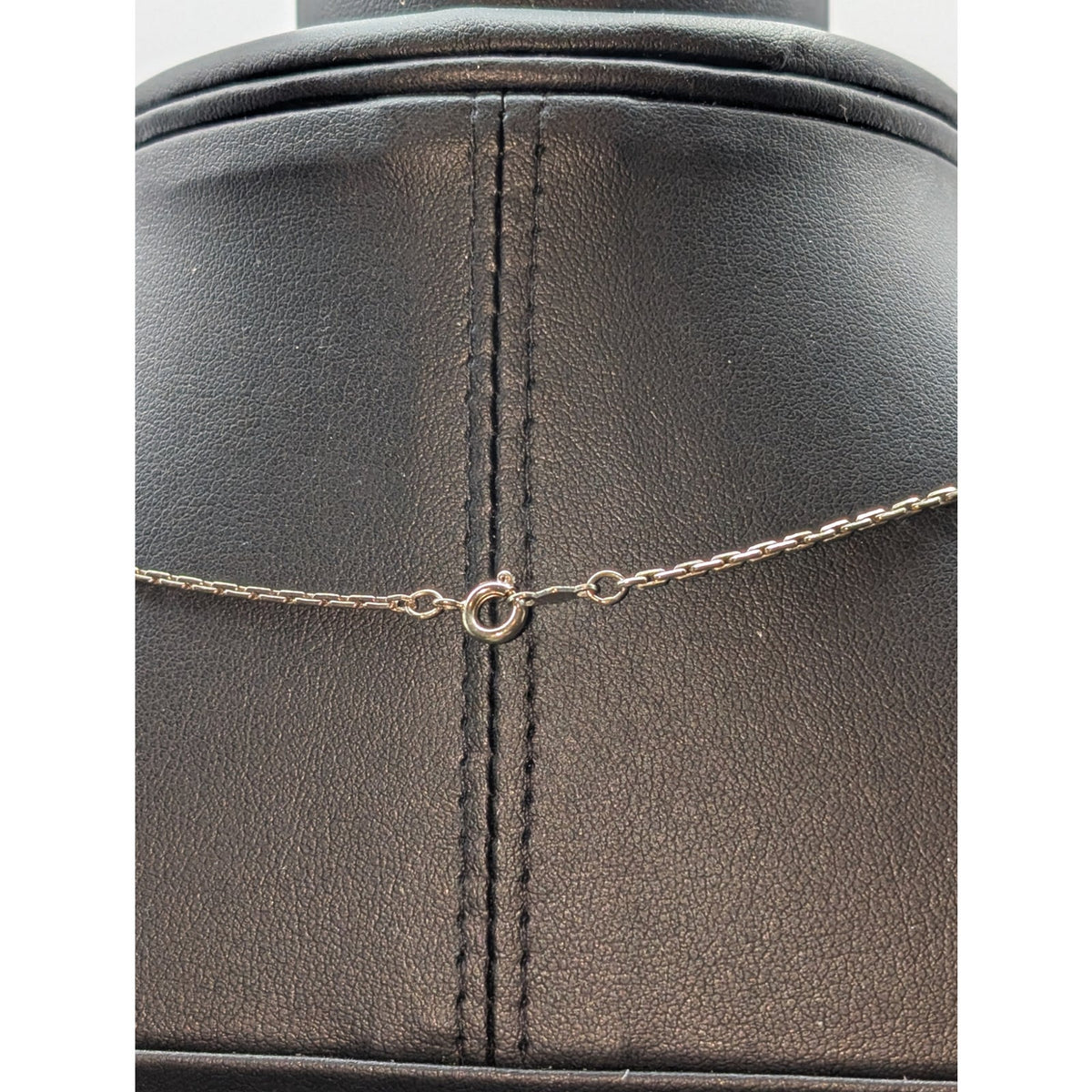 Vintage Signed Napier Sterling Lt Gold Wash Rectangle Chain Link 18" Necklace