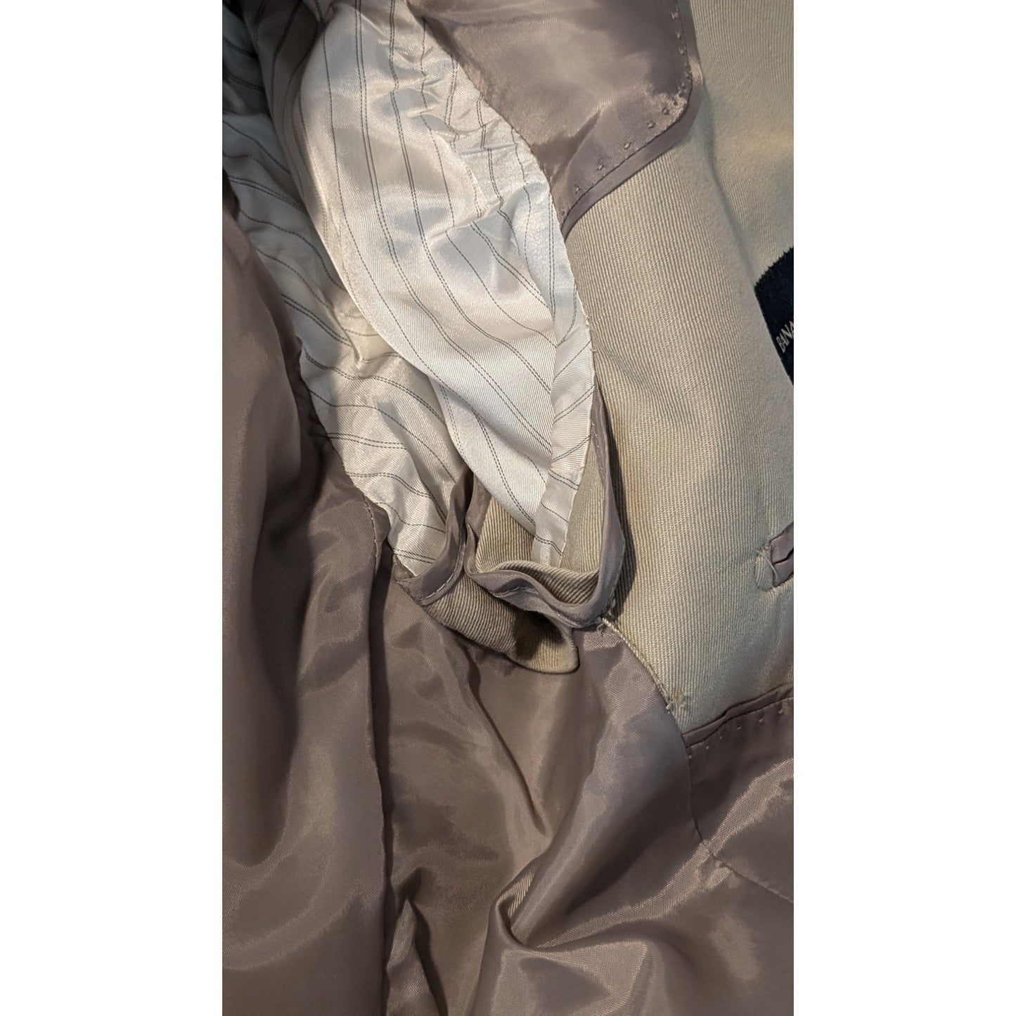 Banana Republic Men's Made in Egypt Tan Cotton Linen Blend Sports Coat Size 38R