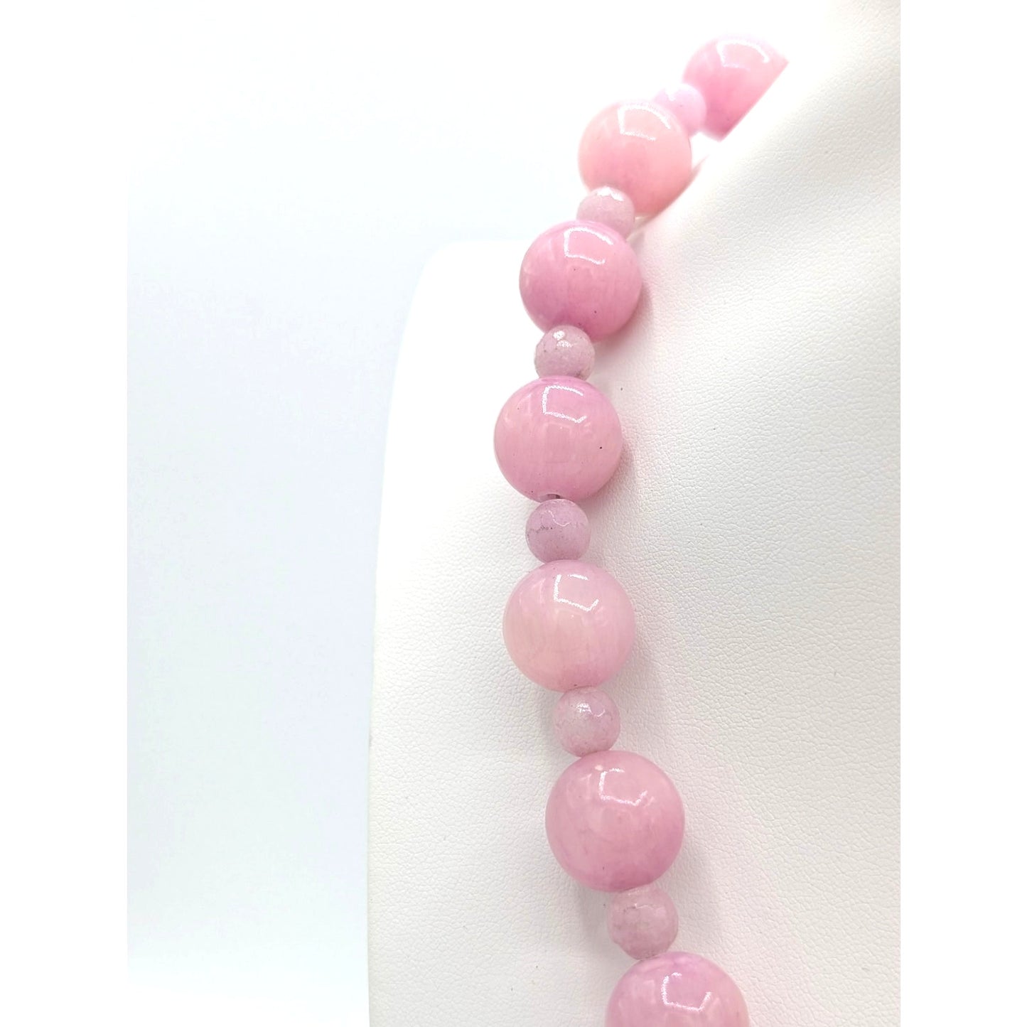 Rose Quartz Stone Bead 18" Necklace