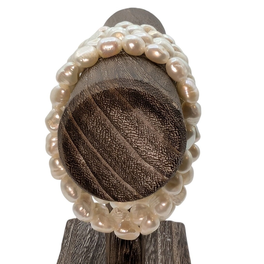 Five Genuine Freshwater Pearl Stretch Bracelets