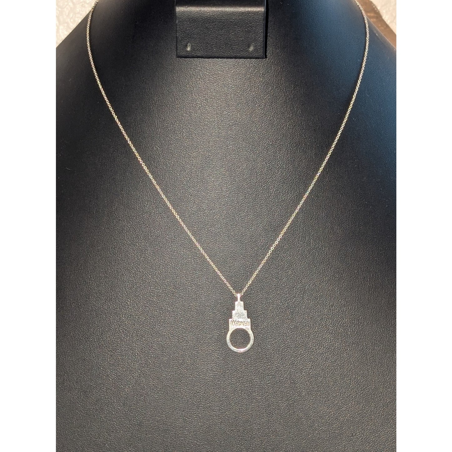 925 Sterling Silver 'Wicked' Pendant 18" Chain Necklace