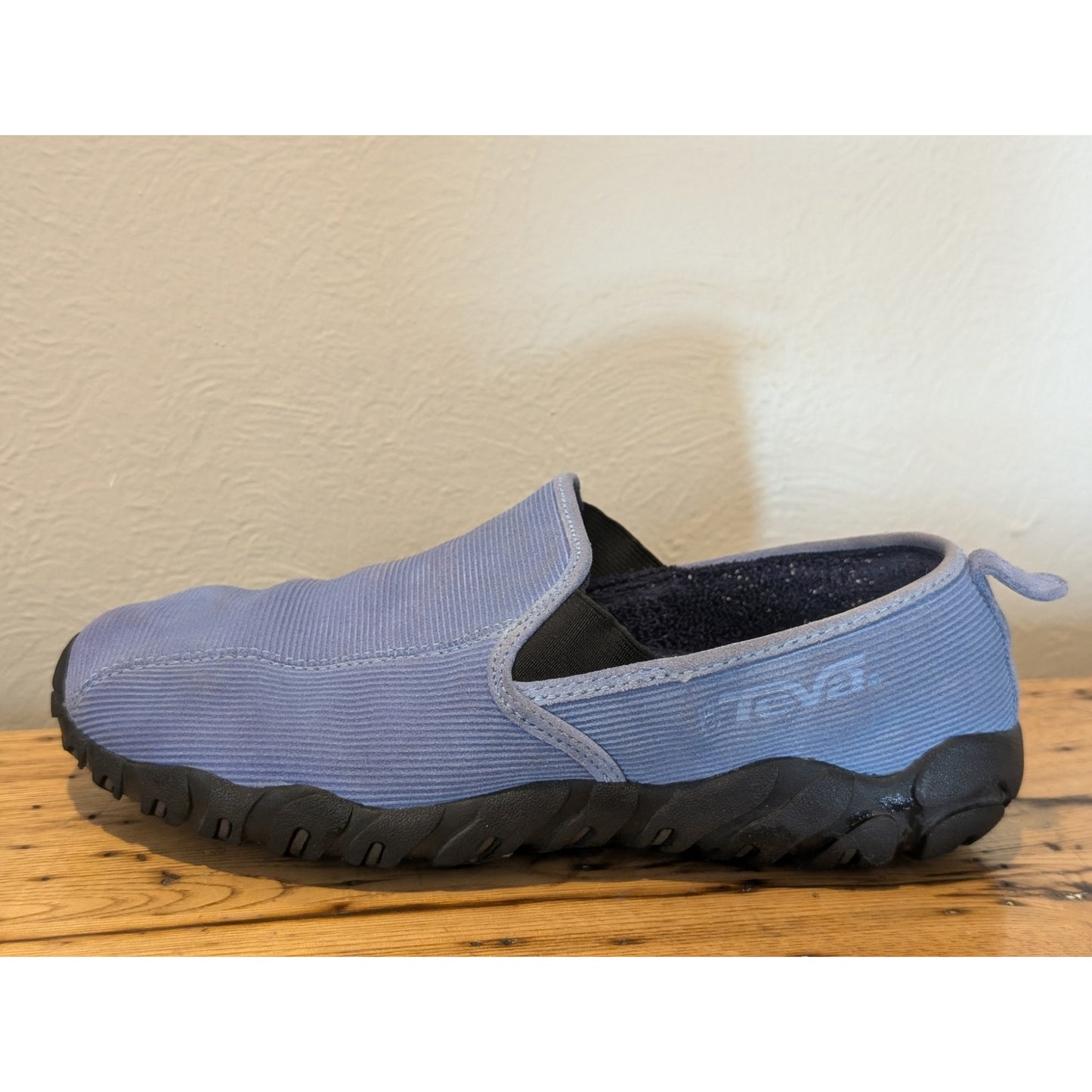 TEVA Blue Cordoroy Slip-On Comfort Sport Shoe Loafer Womens Size 9