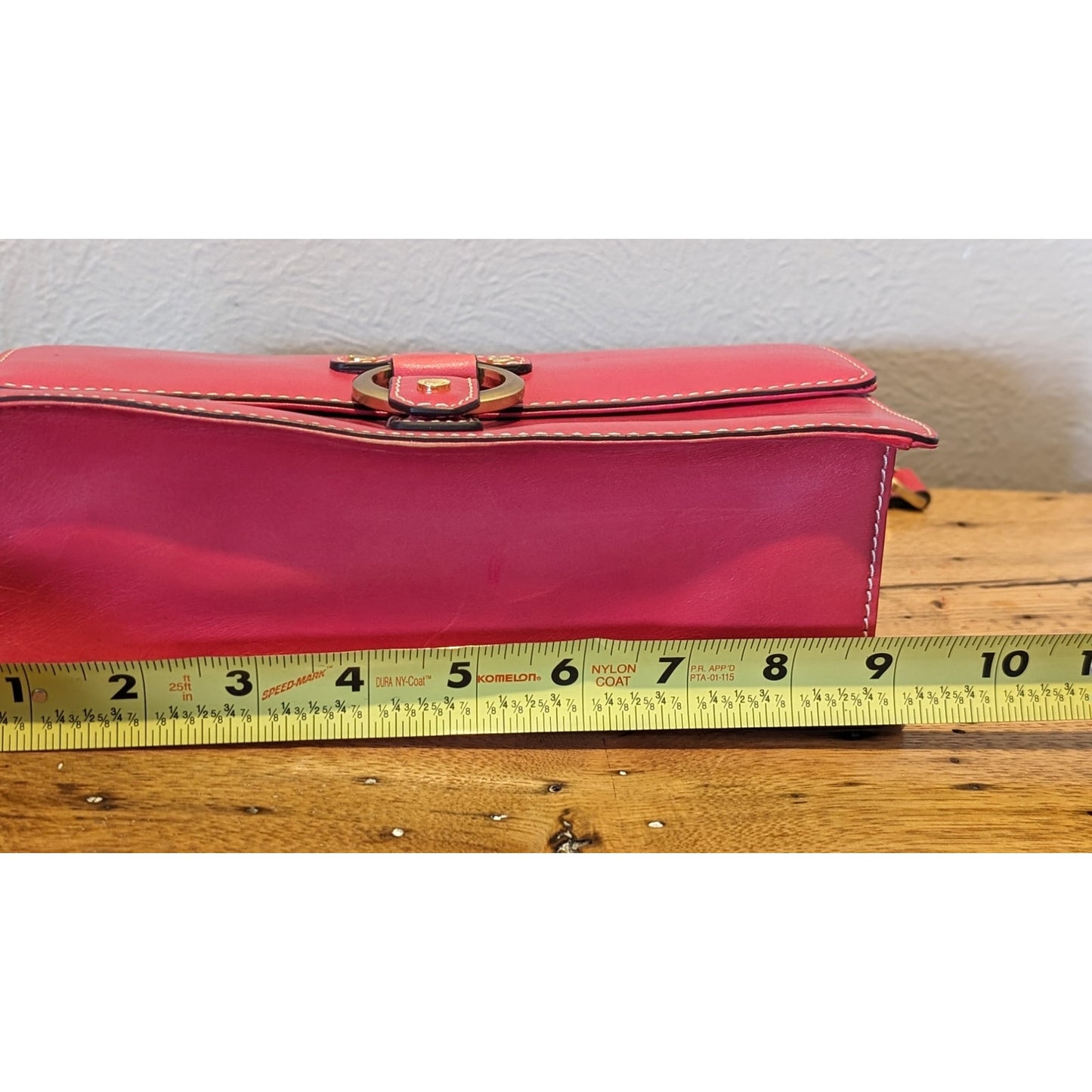 Ellen Tracy Vintage Pink Leather Chain Strap Shoulder Bag