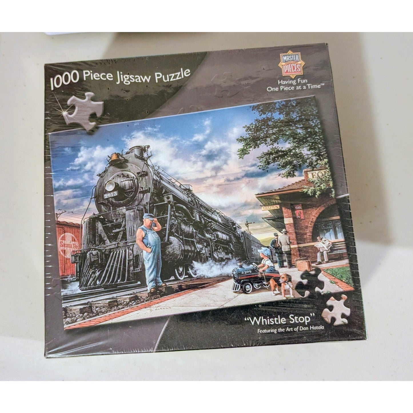 Whistle Stop 1000 Piece Jigsaw Puzzle by Master Pieces -- Dan Hatala Artwork NWT
