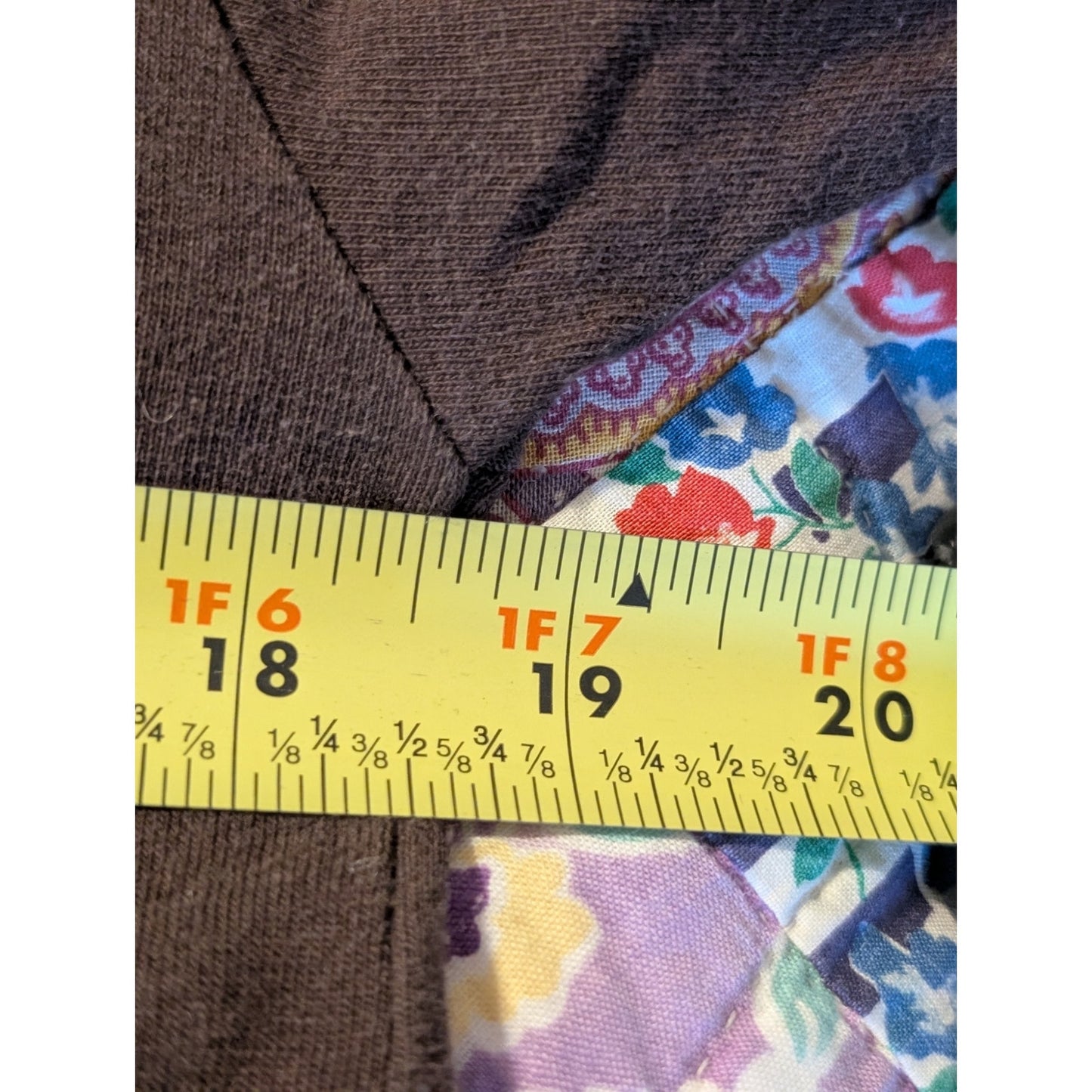 Vintage Mondo Lira 100% Cotton Brown Wearable Art Pocketed Coffee Kaftan Sz S