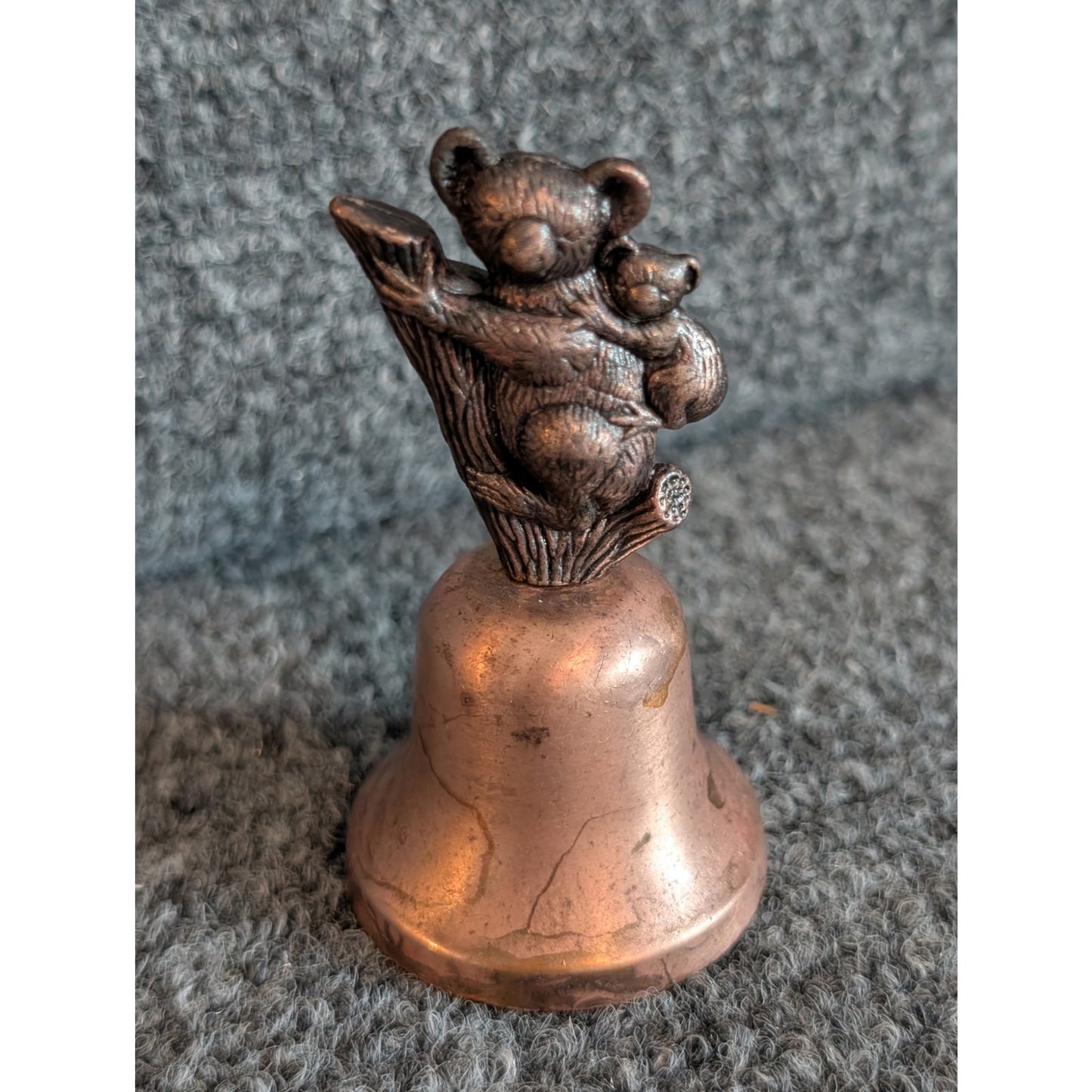 Copper Mama Koala Bear & Baby On Back 3" Bell