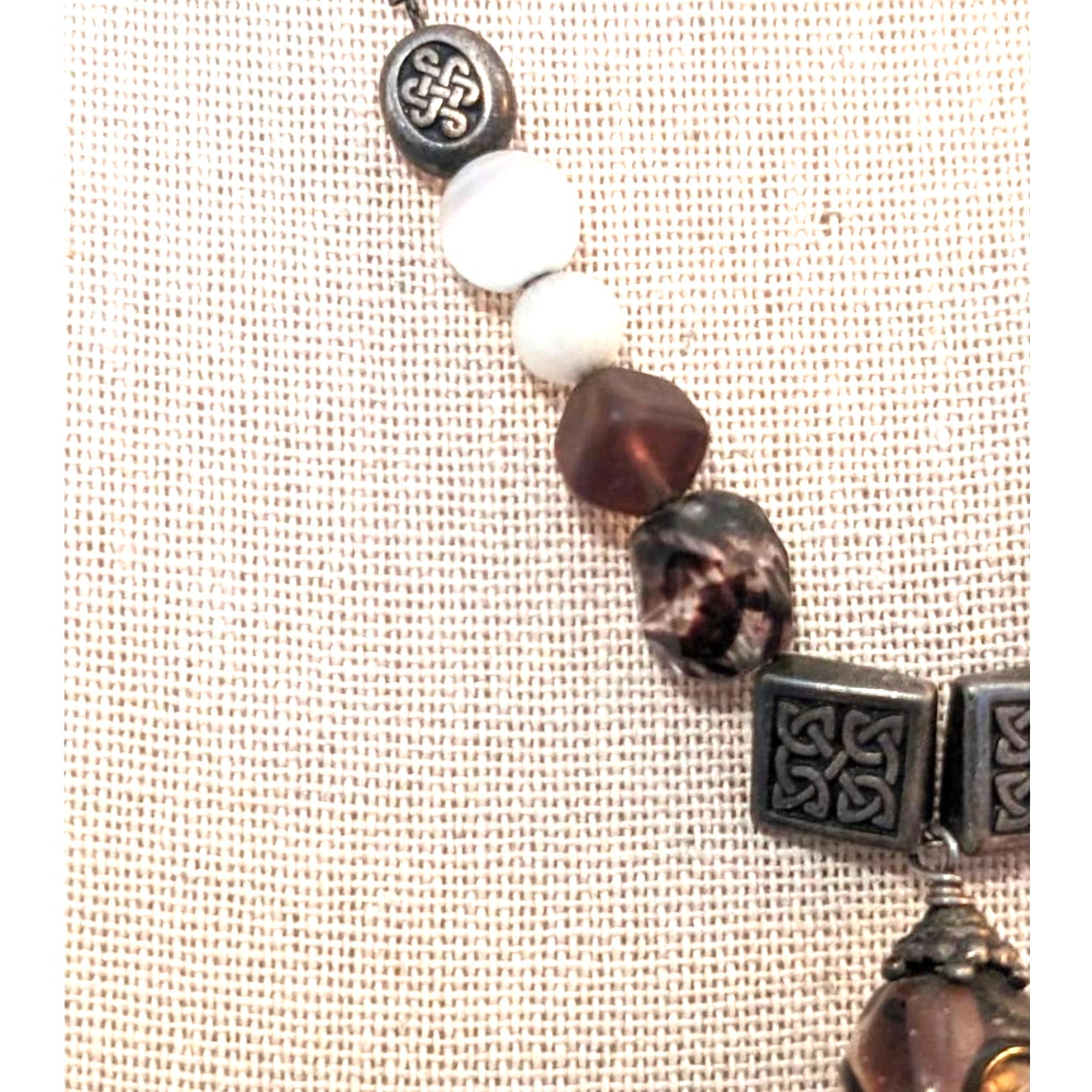 Made with Love Glass & Cat Eye Bead 16" Necklace