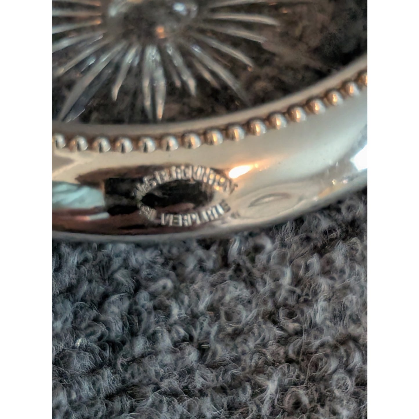 Vintage Regency Style Crystal Silverplate Coasters Set of 7 By WeS Blankinton