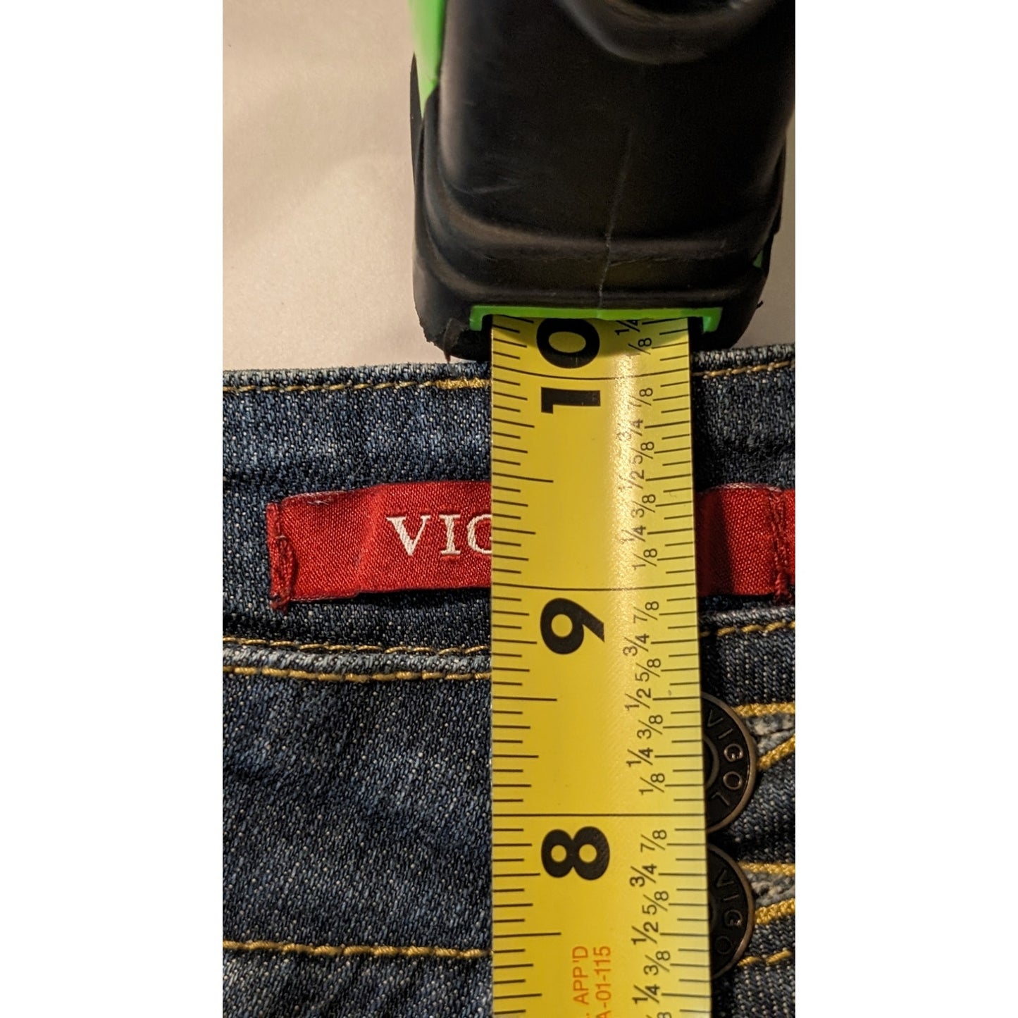 Vigold Embellished Boot Cut Faded Jean Junior Womens Size 11