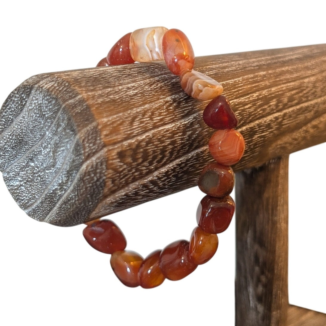Agate Stone Stretch Bracelet