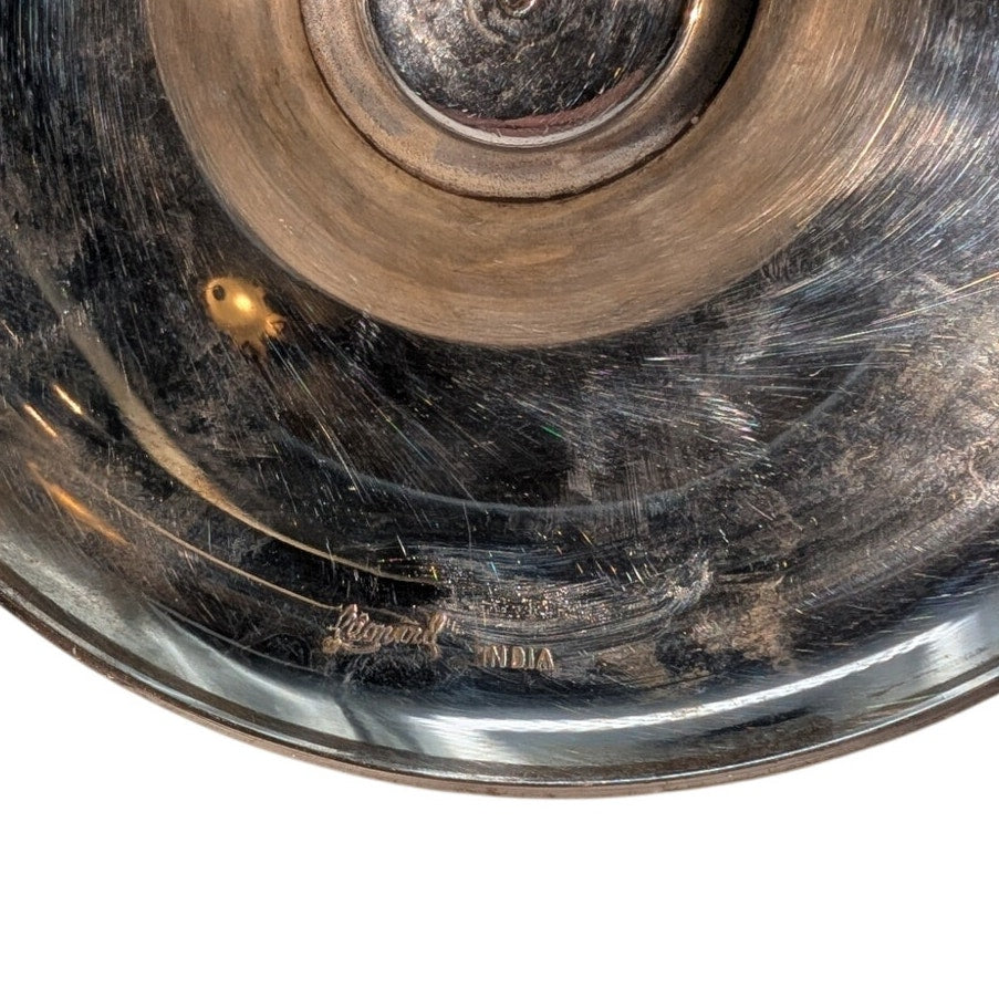 VTG Leonard Set of Two Silver Plate Votive/Taper Made in India Candle Holders