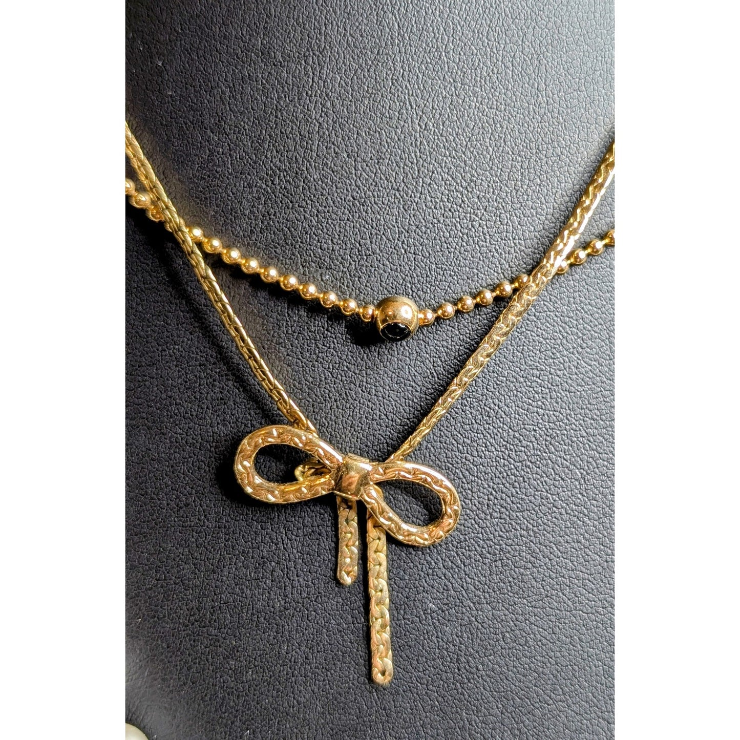 Lot of Layering Gold Tone Pearl Charm Necklaces