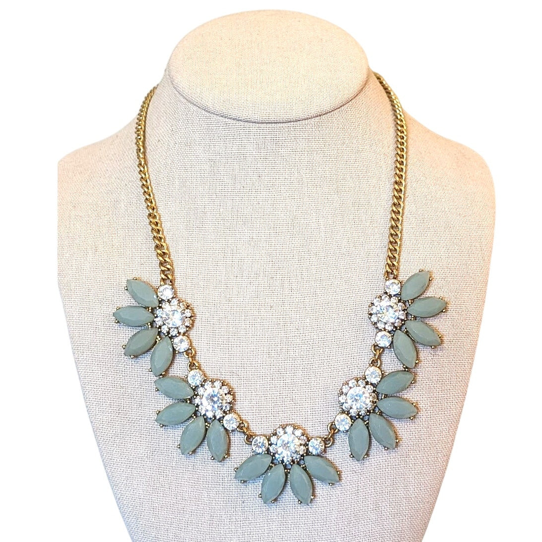 J. Crew Sage Rhinestone Statement Necklace