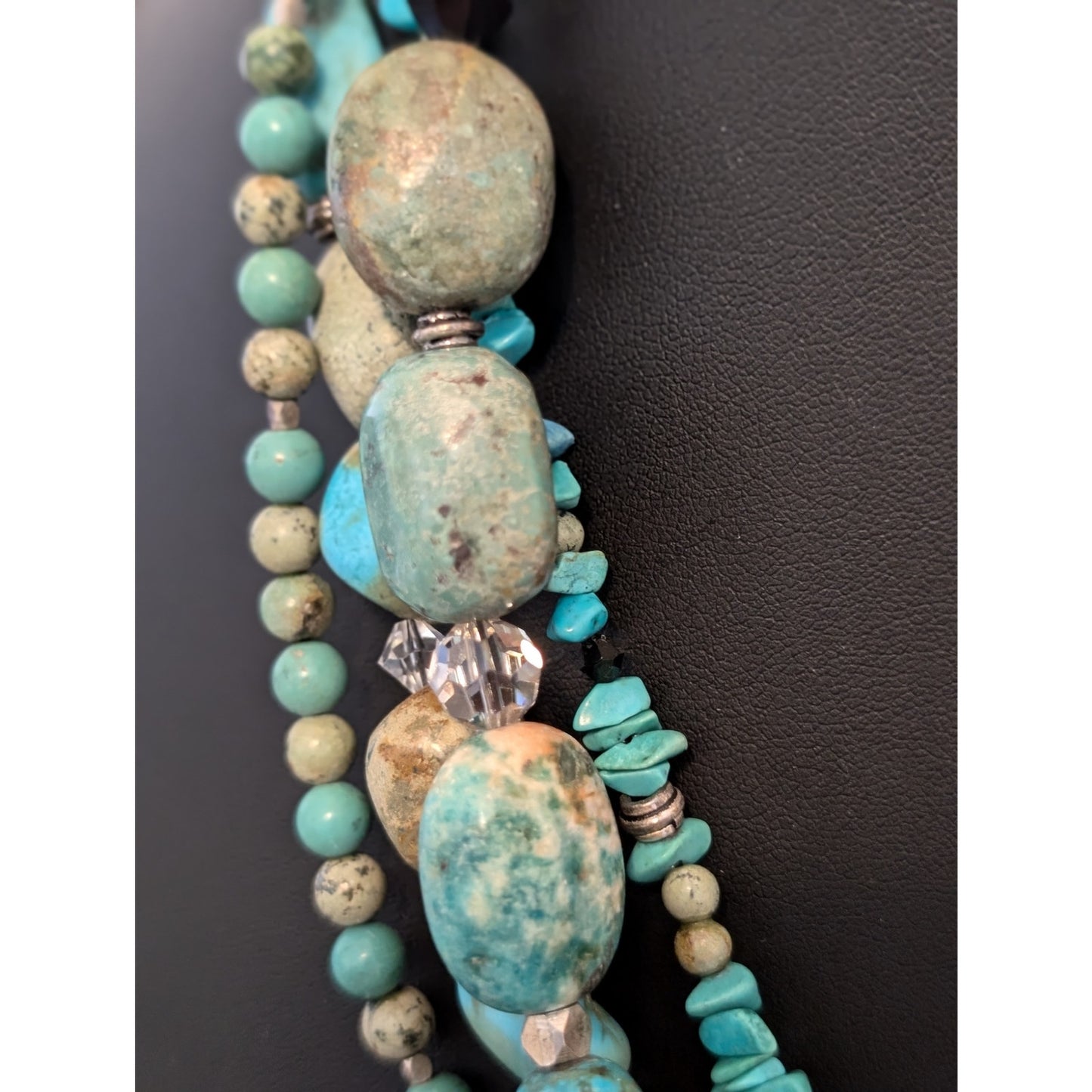 SILPADA Sterling Silver Turquoise Four-Strand Necklace