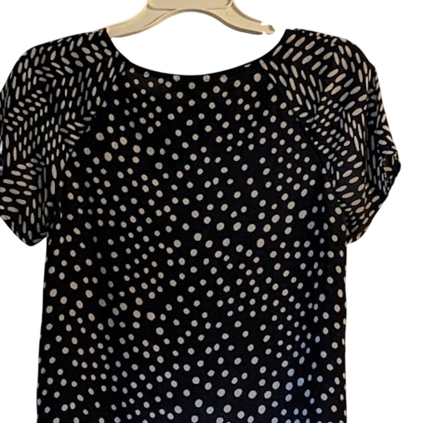 Loft Size XS Black and White Dot Shirt