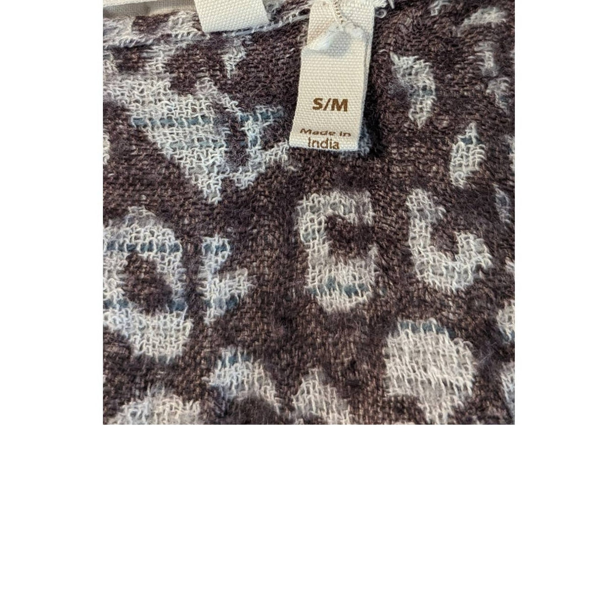 Soft Surroundings Pasha Pumpkin Leopard Print Fringe Cardigan Womens Sz S/M