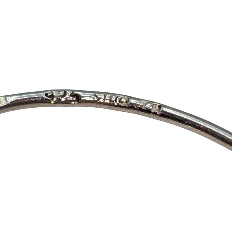 925 Sterling Silver 1" Hoop Earring With Snap Post Closure