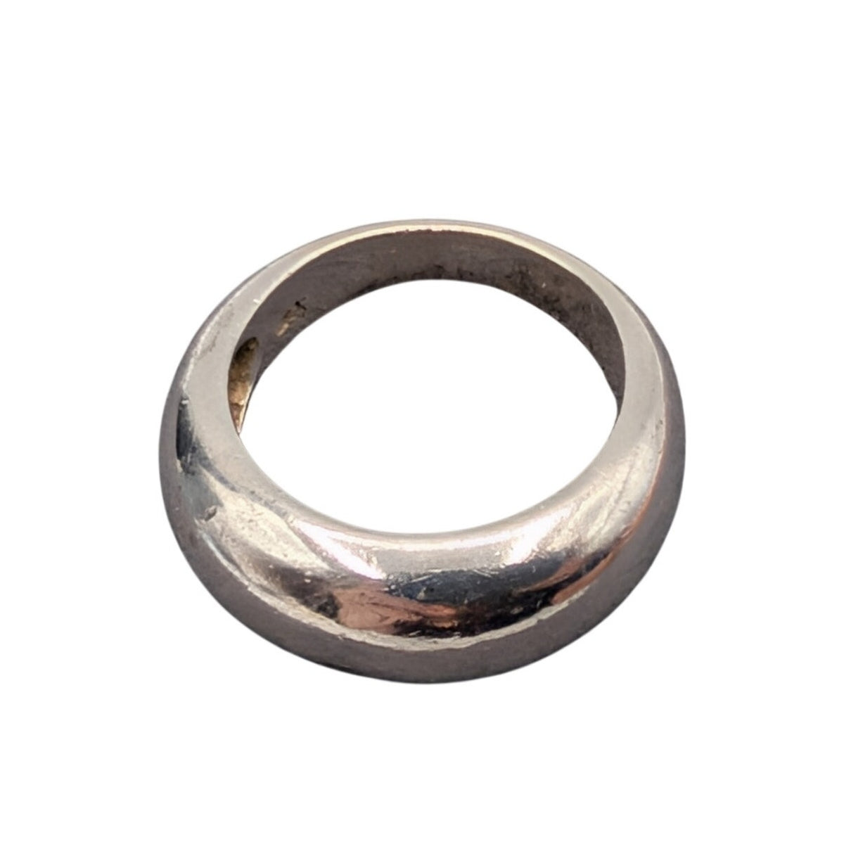 Vintage 925 Sterling Silver Dome Band Ring Size 4.75