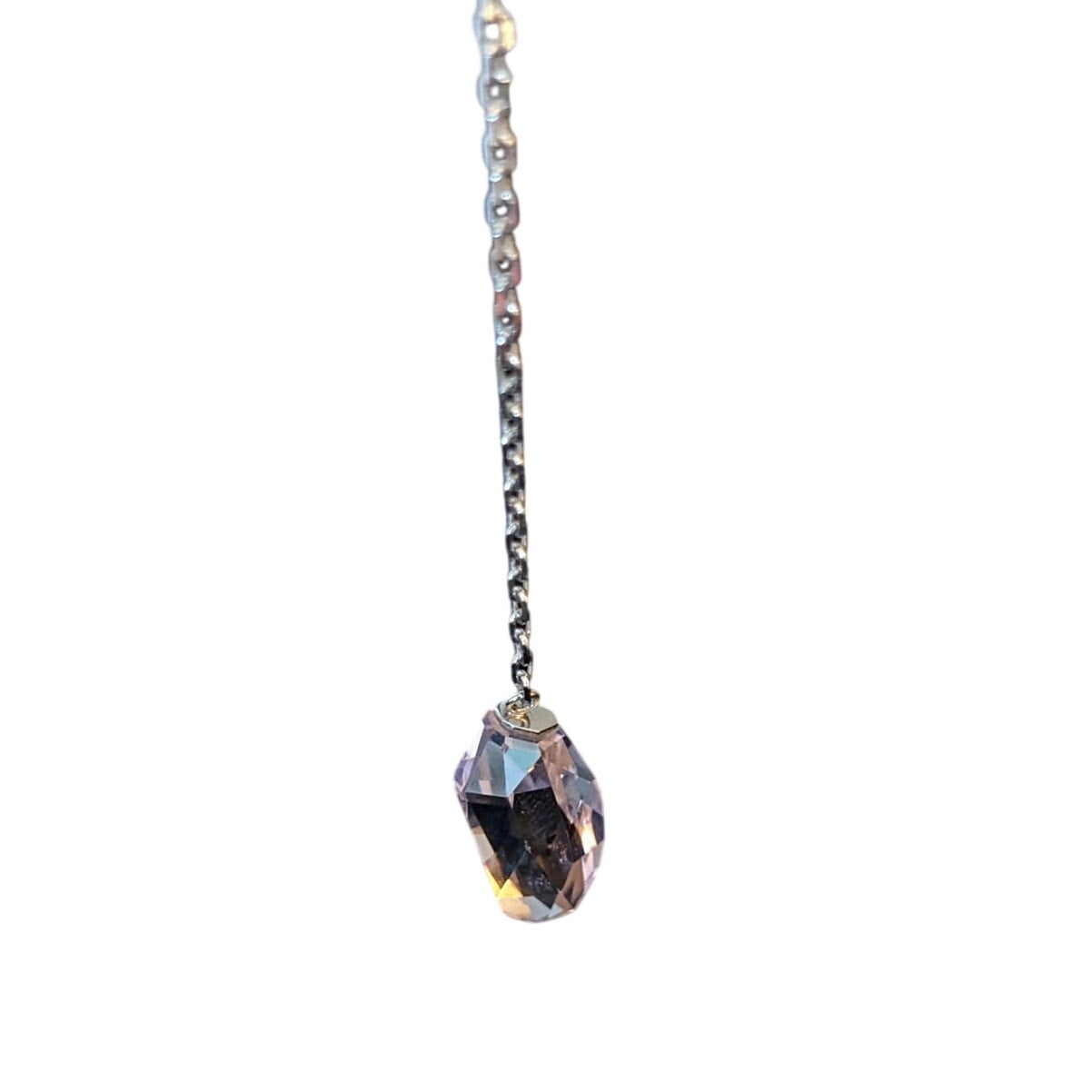 Swarovski Pink Cut Crystal Backdrop Necklace Attachment--Open Back Dress Chain