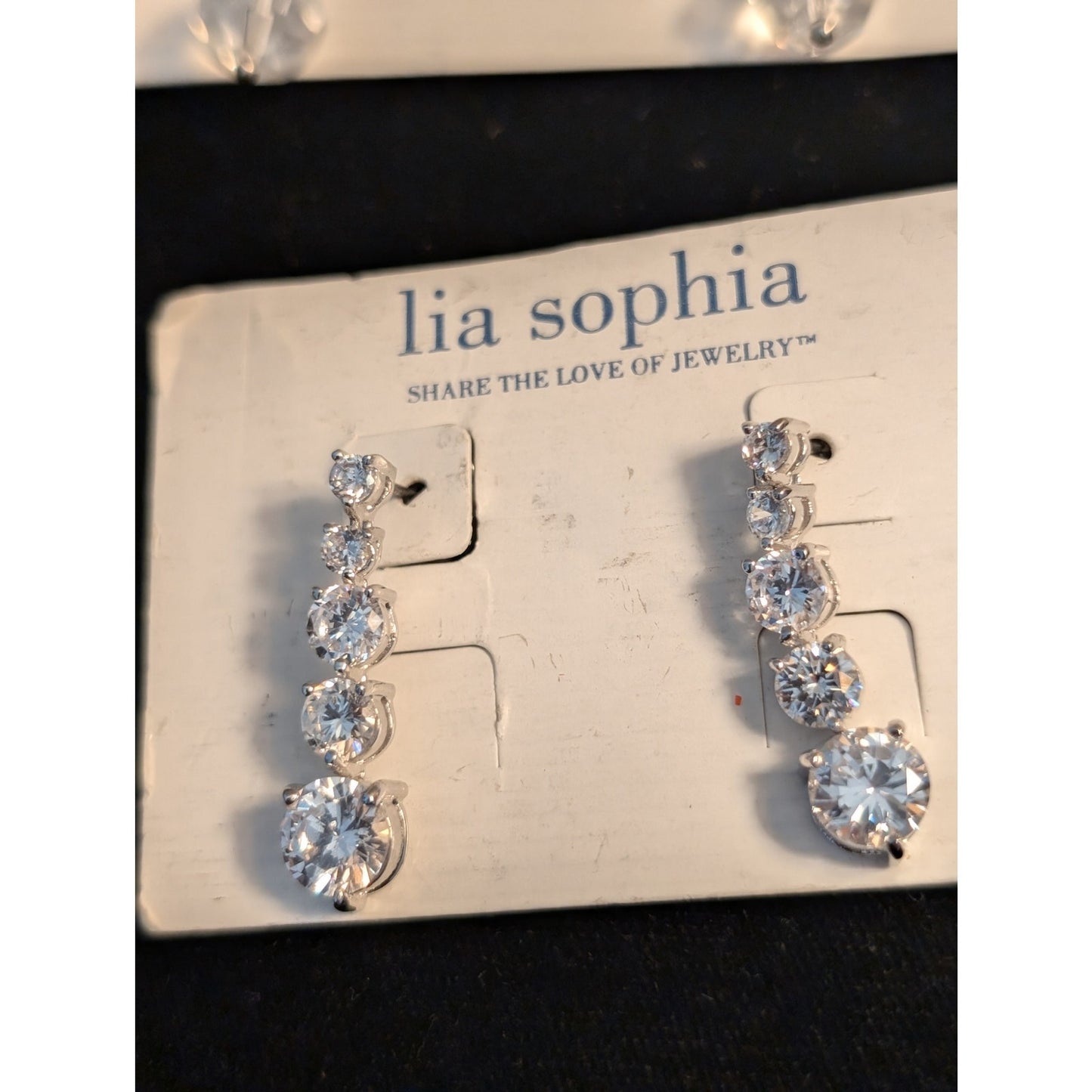 9 Pair Crystal Silver Tone Theme Earring Lot