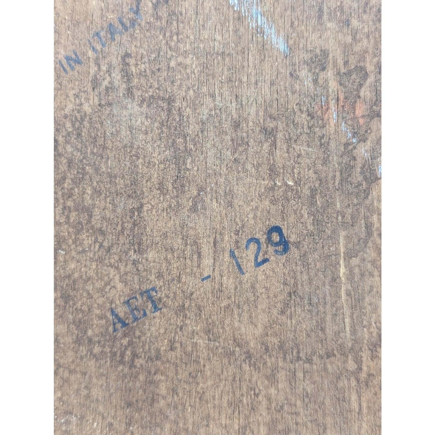 Bouquet at a Column Print by Jan van Huysum Antique/Vintage Wooden Wall Plaque