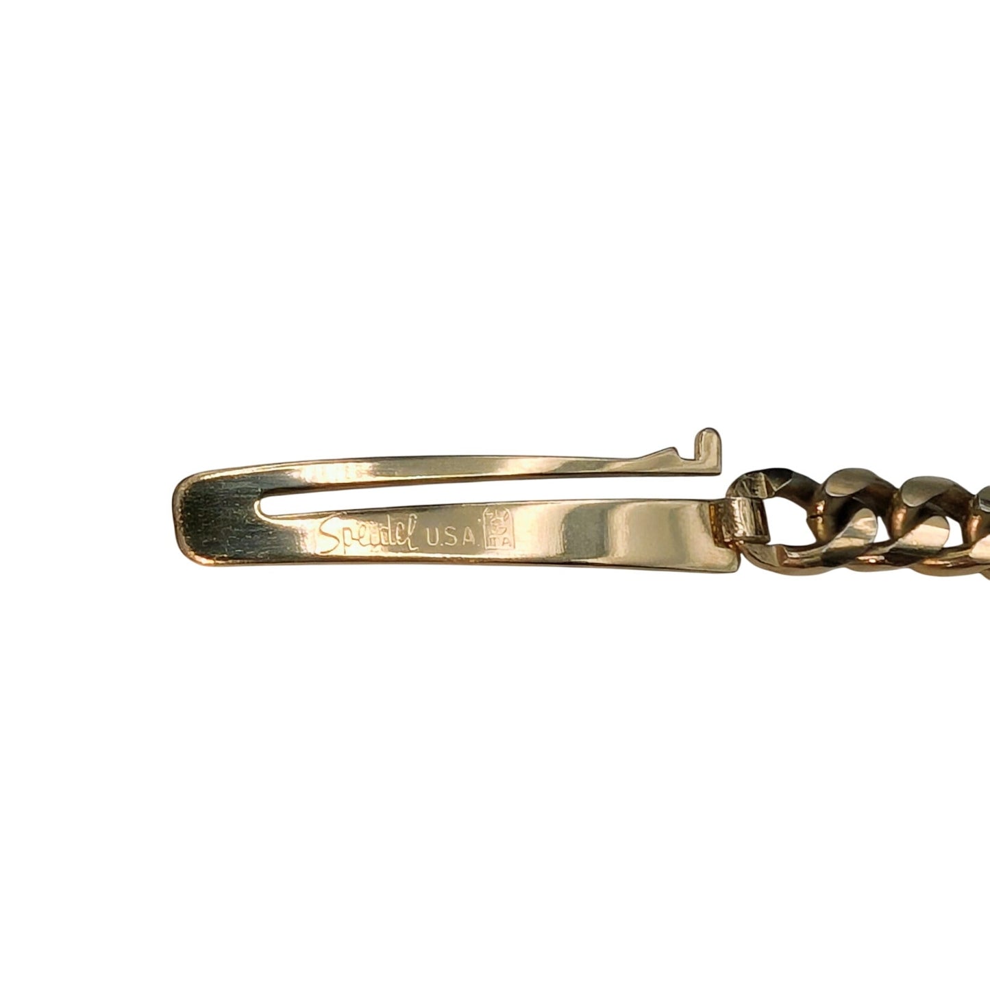 Vintage SPEIDEL Gold Tone ID Bracelet Engraved 'Karen'