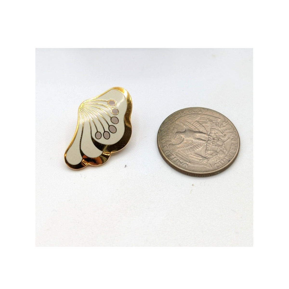 Vintage SINGLE Laurel Burch 'Le Fleur' Clip-on Cloisonne Enamel Earring