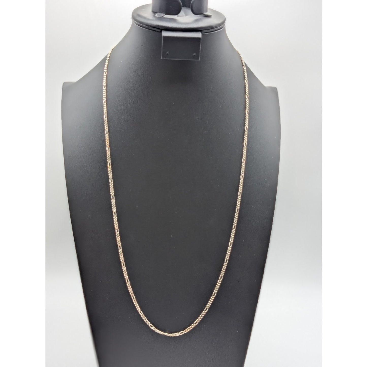 925 Sterling Silver Italy 30.5" 3mm Figaro Chain 13.17g