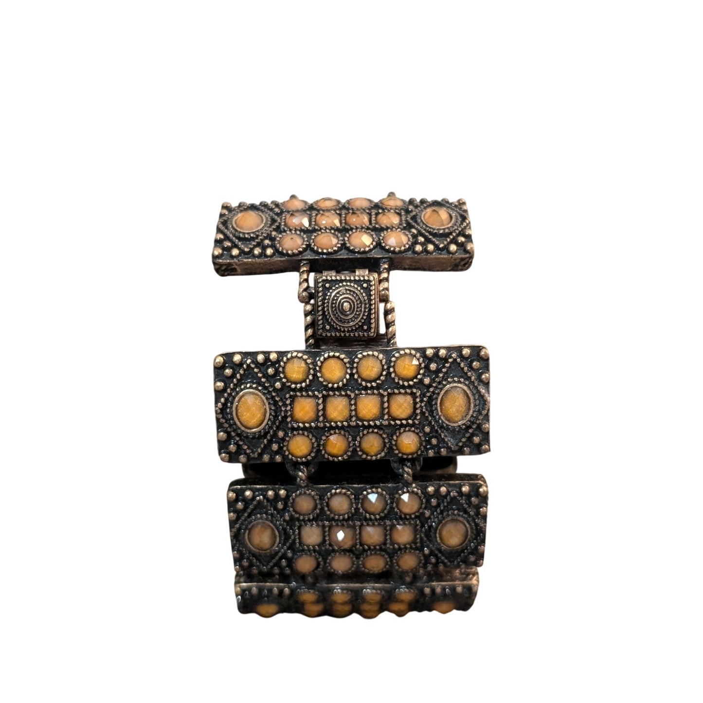 Lia Sophia Kiam Family by Lia Sophia Chunky Link Bronze Color Bracelet Plus Two